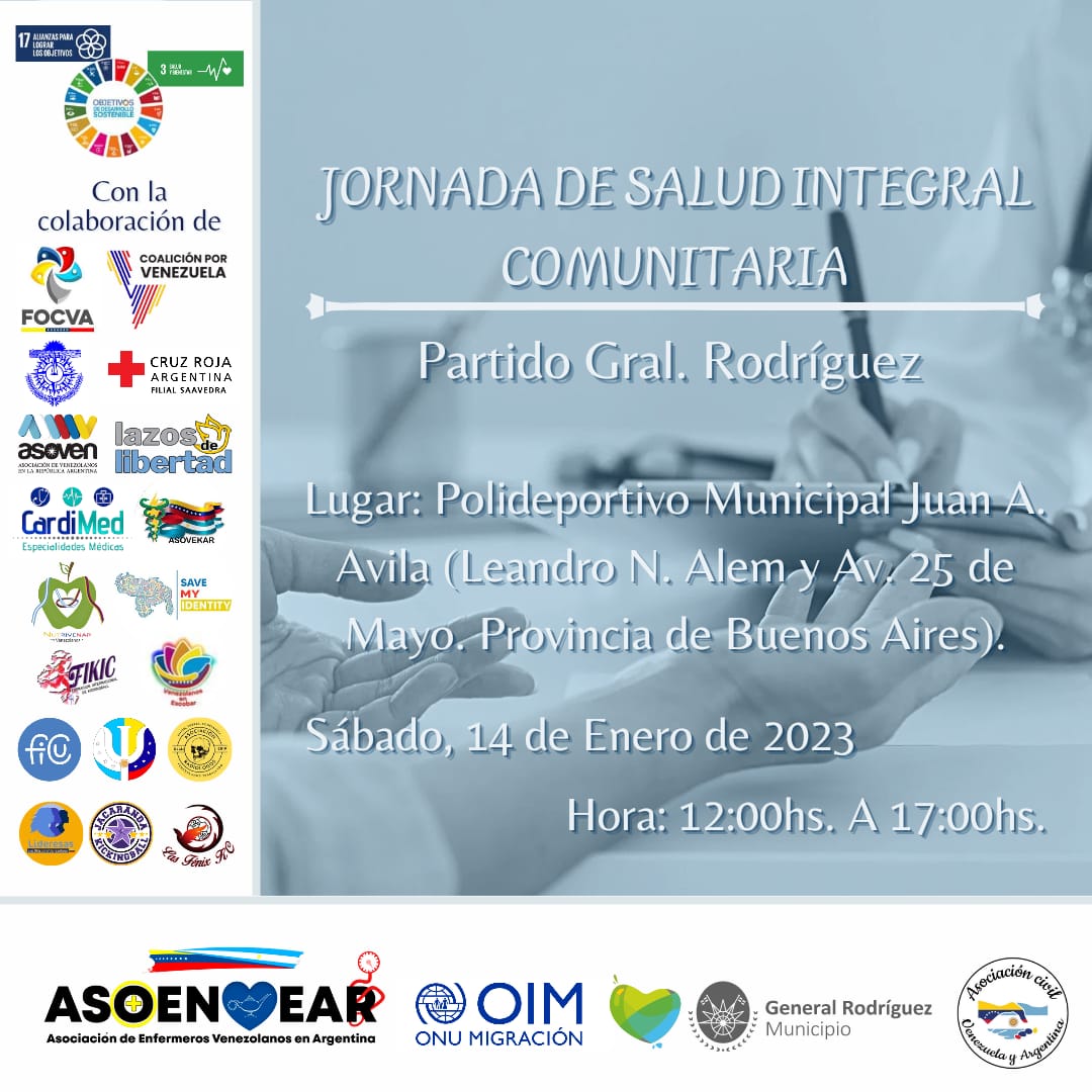 Jornada integral de salud comunitaria en Gral. Rodríguez