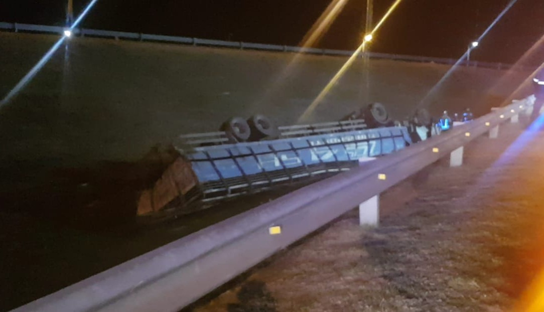 Camionero muerto en Acceso Oeste