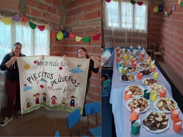 El merendero «Piecitos Pequeños» inauguró su salón