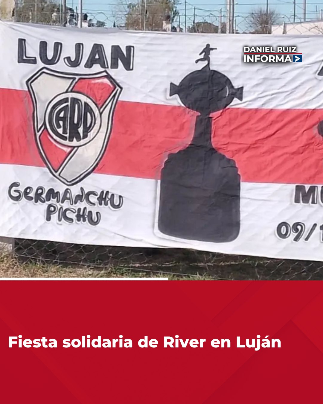 Fiesta solidaria de River en Luján