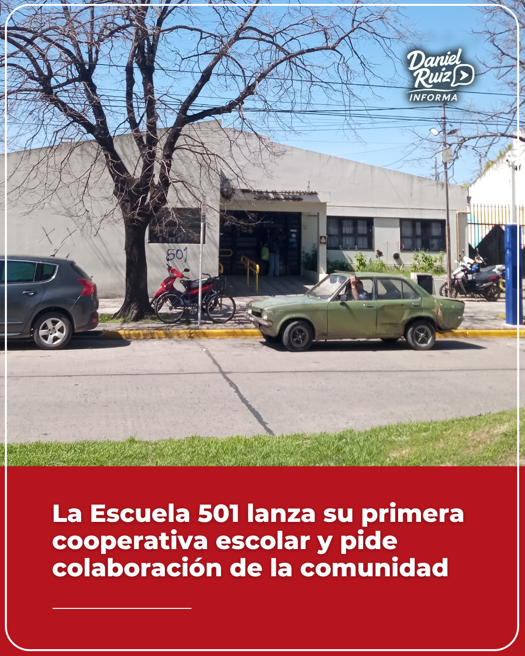 La Escuela N° 501 lanza su primera cooperativa escolar y pide colaboración de la comunidad